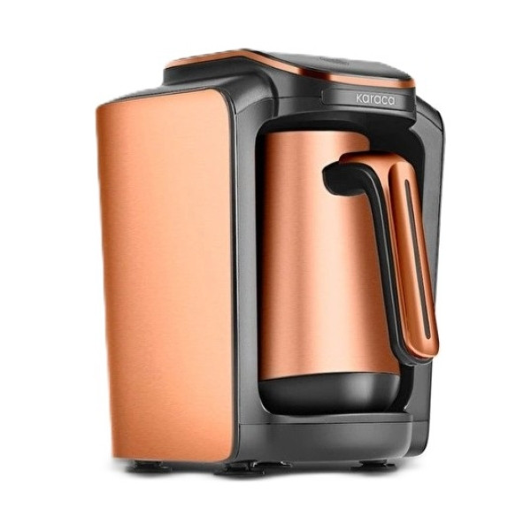 قهوه ساز برقی کاراجا مدل Hatir Neo Steel با ظرفیت 5 فنجان، توان 735 وات، مخزن و قوری استیل، سیستم ضدسرریز و خاموش شدن خودکار