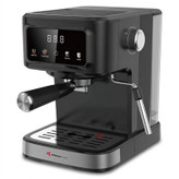 اسپرسوساز خانگی مباشی مدل ME-ECM2118 با ظرفیت مخزن آب 1500 میلیلیتر، نیمه اتوماتیک با مصرف پودر قهوه، فشار بخار 20 بار و تنظیم میزان بخاردهی