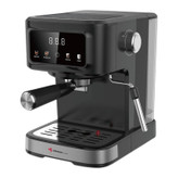 اسپرسوساز خانگی مباشی مدل ME-ECM2118 با ظرفیت مخزن آب 1500 میلیلیتر، نیمه اتوماتیک با مصرف پودر قهوه، فشار بخار 20 بار و تنظیم میزان بخاردهی