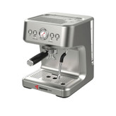 اسپرسوساز خانگی 2200 میلیلیتری مباشی مدل ME-ECM2104B، مناسب تهیه اسپرسو، کافه لاته، موکا، کاپوچینو، ماکیاتو و امریکانو، سیستم گرم کردن فنجان، سینی چکه گیر