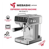 اسپرسو ساز خانگی 1.2 لیتری مباشی مدل ME-ECM2113، نیمه اتوماتیک با مصرف پودر قهوه، مناسب تهیه اسپرسو و کاپوچینو، دارای یک عدد نازل قهوه، تنظیم میزان بخاردهی