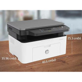 پرینتر لیزری 3 کاره اچپی مدل LaserJet MFP 136a با قابلیت پرینت، اسکن و کپی، اتصال USB و نمایشگر