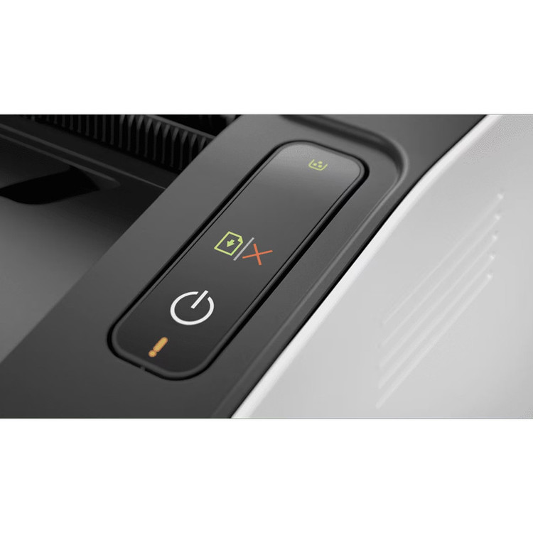 پرینتر لیزری تککاره اچپی مدل Laser 108a با اتصال USB، سازگار با Windows و Apple macOS، مناسب کاغذهای A4، A5، A6 و پاکت نامه