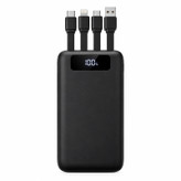 پاوربانک 22.5 وات مدلN-67 ظرفیت20 هزار میلی آمپر ساعت به همراه 4 کابل شارژ USB، USB-C، لایتنینگ و Micro USB