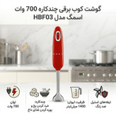 گوشت کوب برقی چندکاره 700 وات اسمگ مدل HBF03